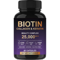 Biotin Collagen Keratin Beauty Complex Capsules-Support Healthy Hair Skin|60 Capsules|Dropship