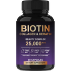Biotin Collagen Keratin Beauty Complex Capsules-Support Healthy Hair Skin|60 Capsules|Dropship