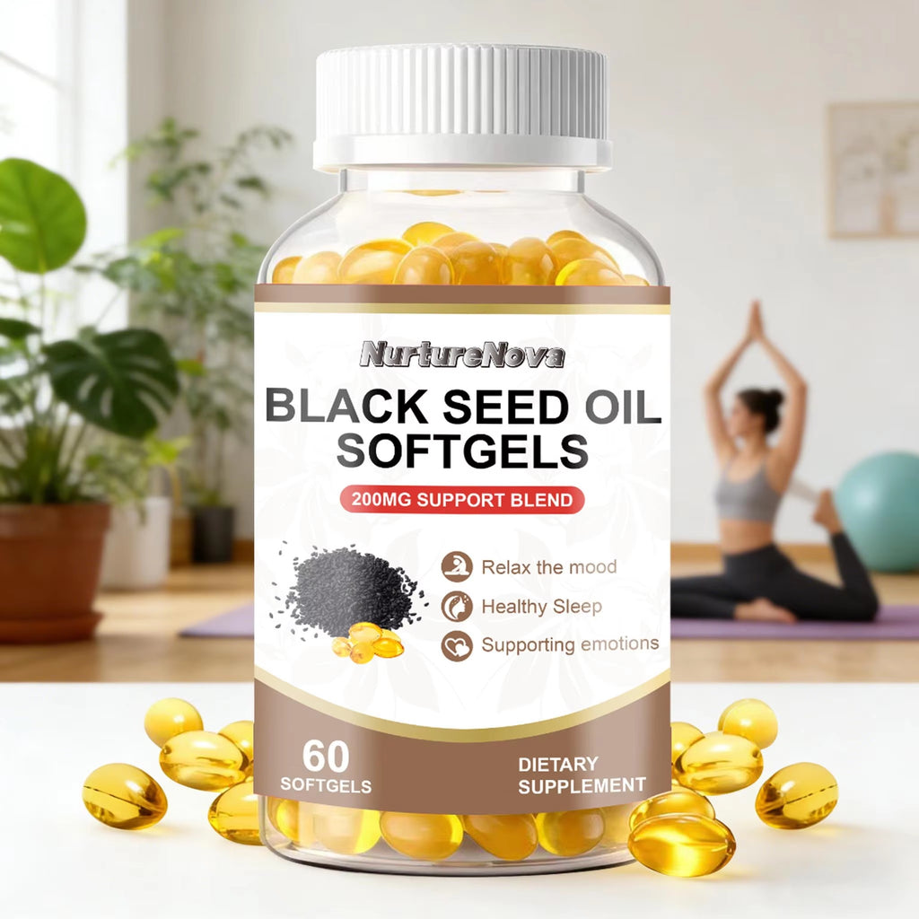 Black Seed Oil Softgels-Support Mood & Healthy Sleep|60ct|Dropship