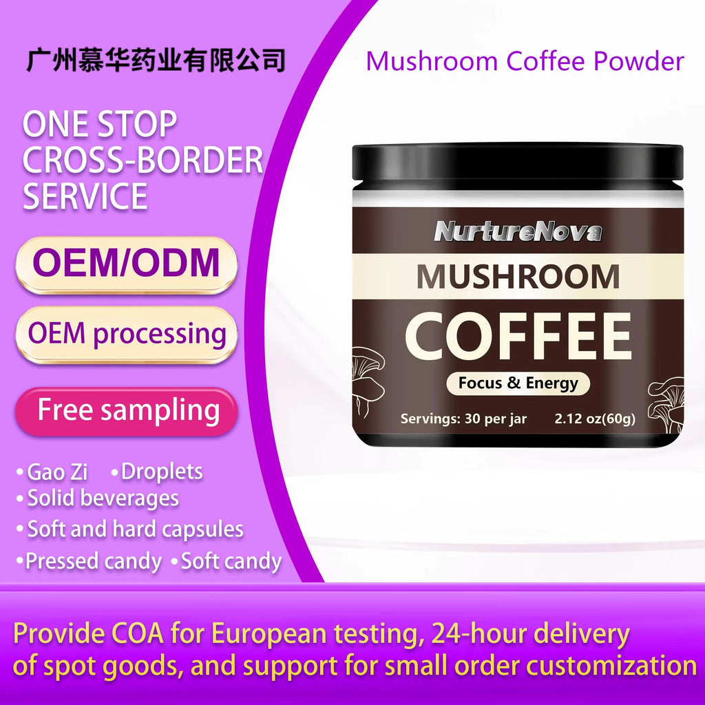 Mushroom Coffee Powder - Boost Focus & Energy|60g|Dropship