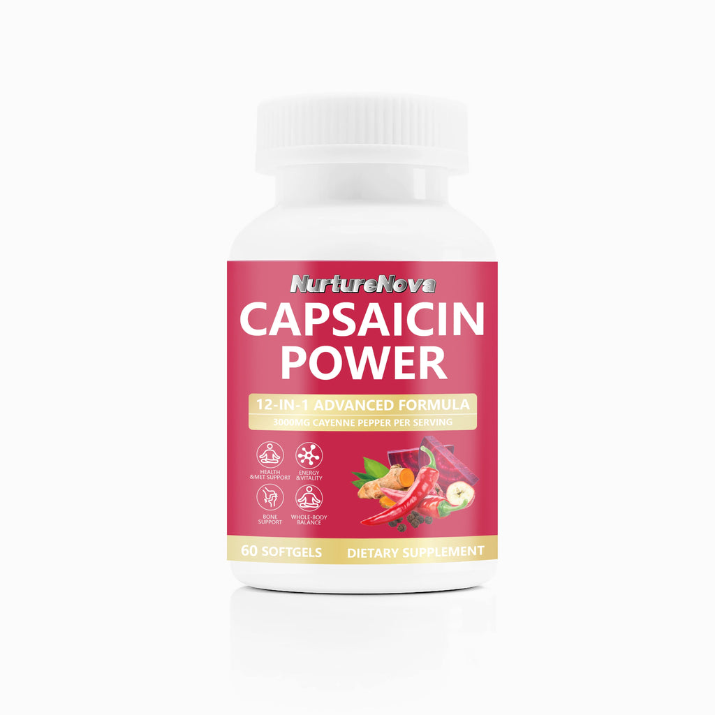 Capsaicin Power Softgels - Energy Support |60 Softgels|Dropship