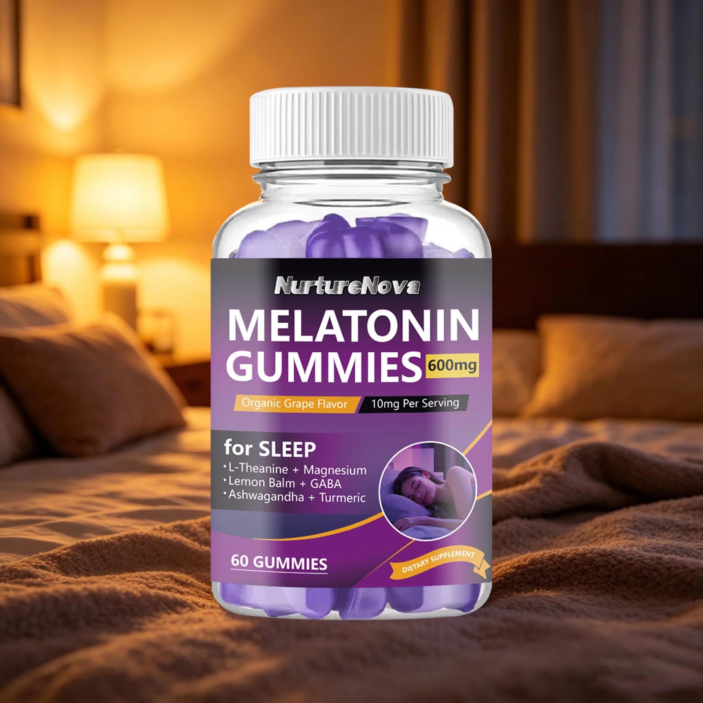 Melatonin Gummies - Healthy Sleep Support |60 Gummies| Dropship