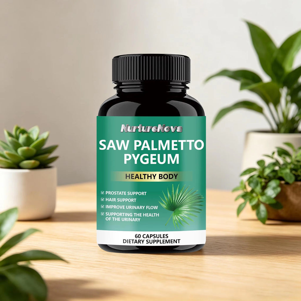 Saw Palmetto Pygeum Capsules - Prostate Support |60 Capsules|Dropship
