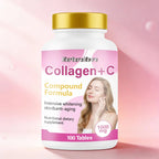 Collagen+C Tablets - Skin Whitening & Anti-Aging | 100ct | Dropship