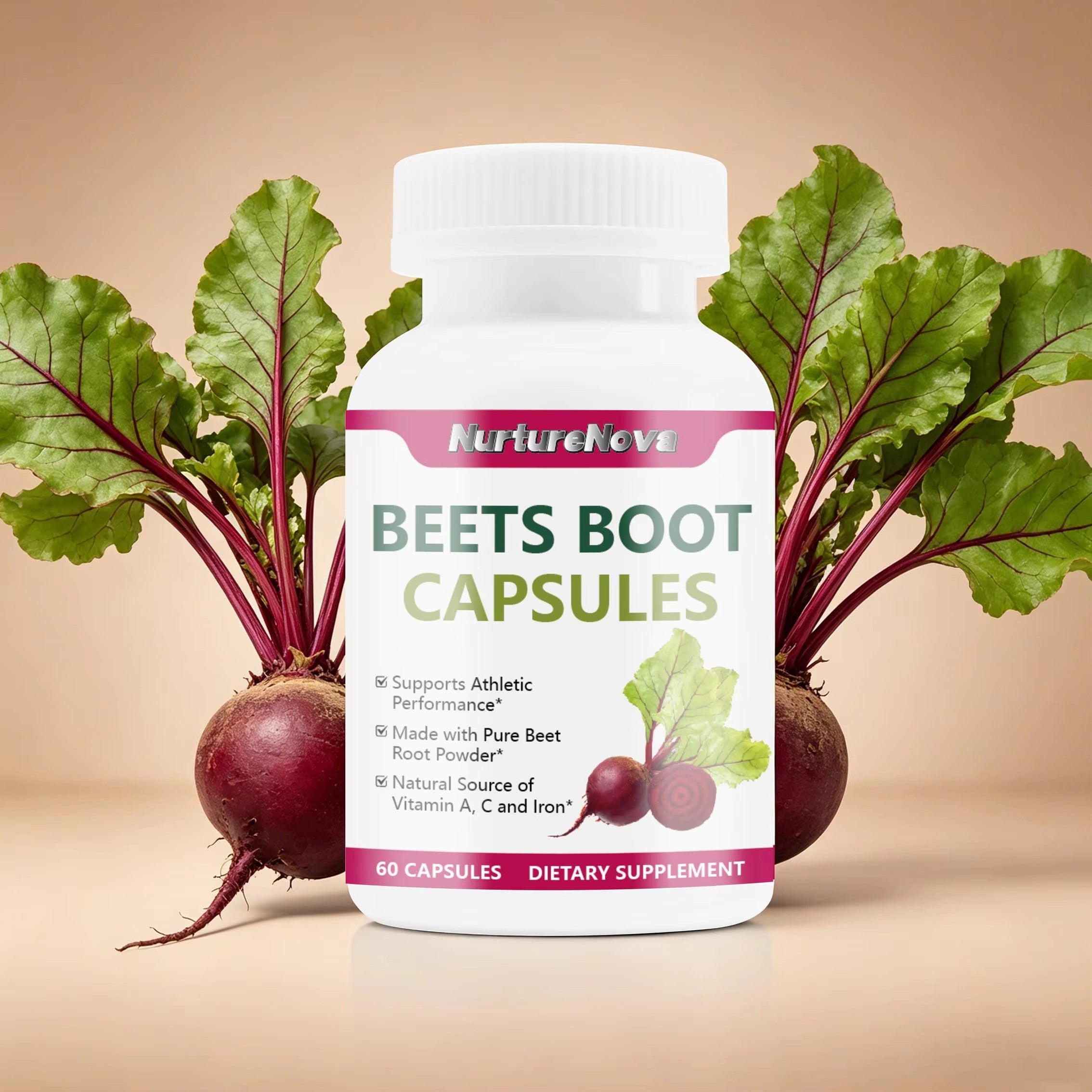 Beet Root Capsules - Nutrient Support |60 Capsules| Dropship