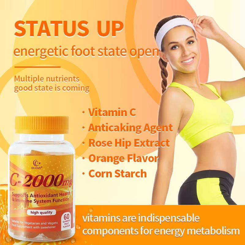 Vitamin C Gummies - Immune & Skin Health Support| 60ct Fruit Flavor  | Dropship