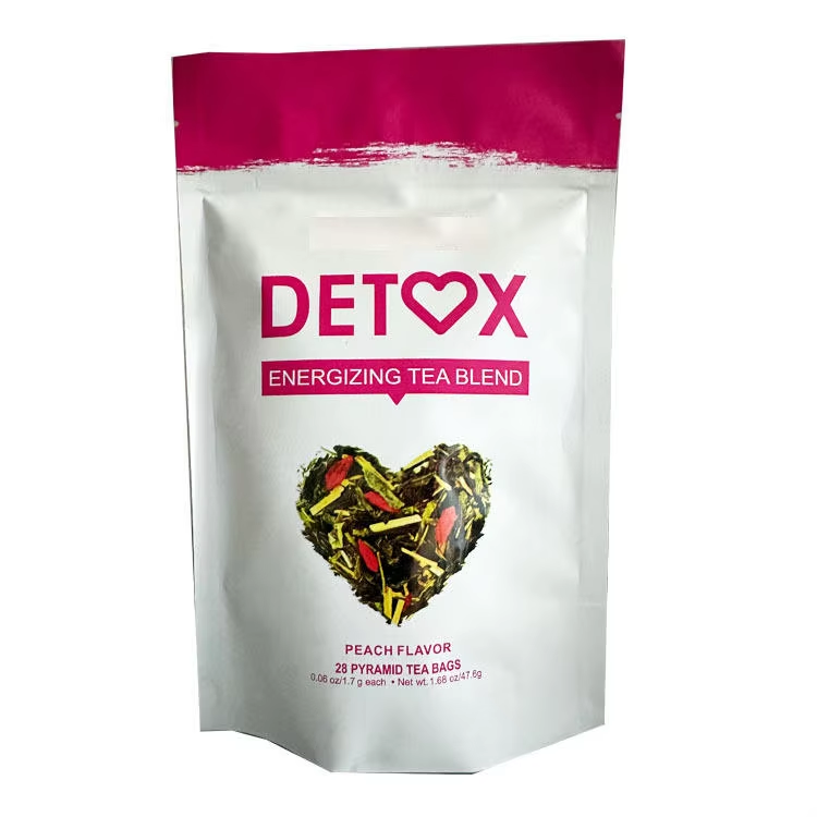 Peach Detox Energizing Tea - Body Cleanse Support |28 Bags|Dropship