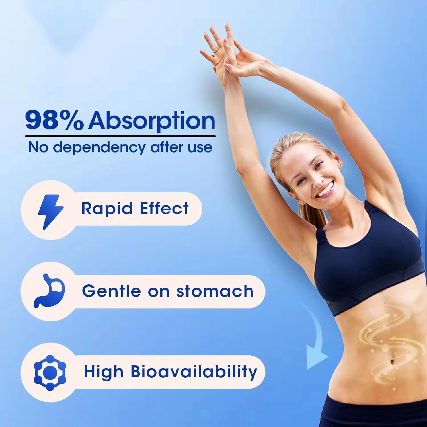 Magnesium Glycinate Capsules - Support Heart Health |60 Veg Caps|Dropship