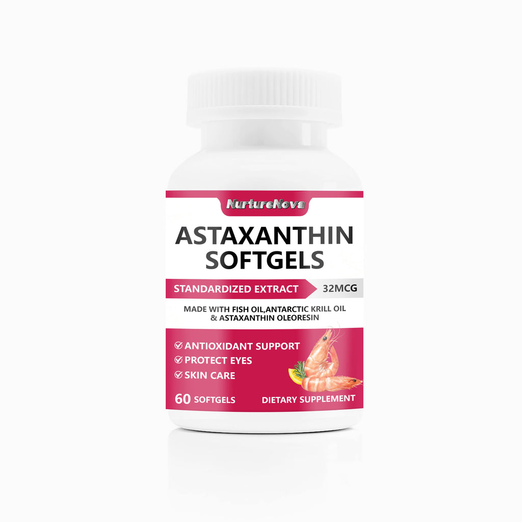 Astaxanthin Softgels - Eye & Skin Care Support |60 Softgels|Dropship