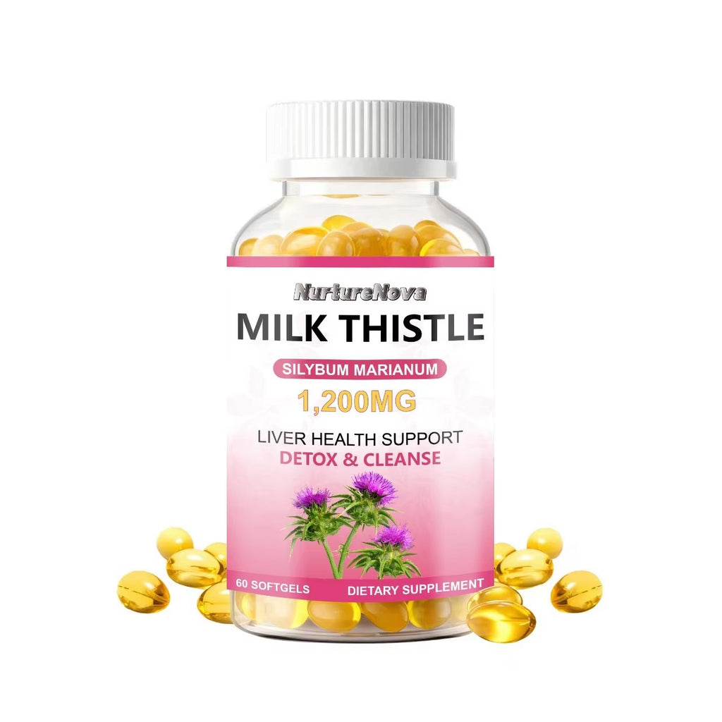 Milk Thistle Softgels-Support Liver Detox|60ct|Dropship