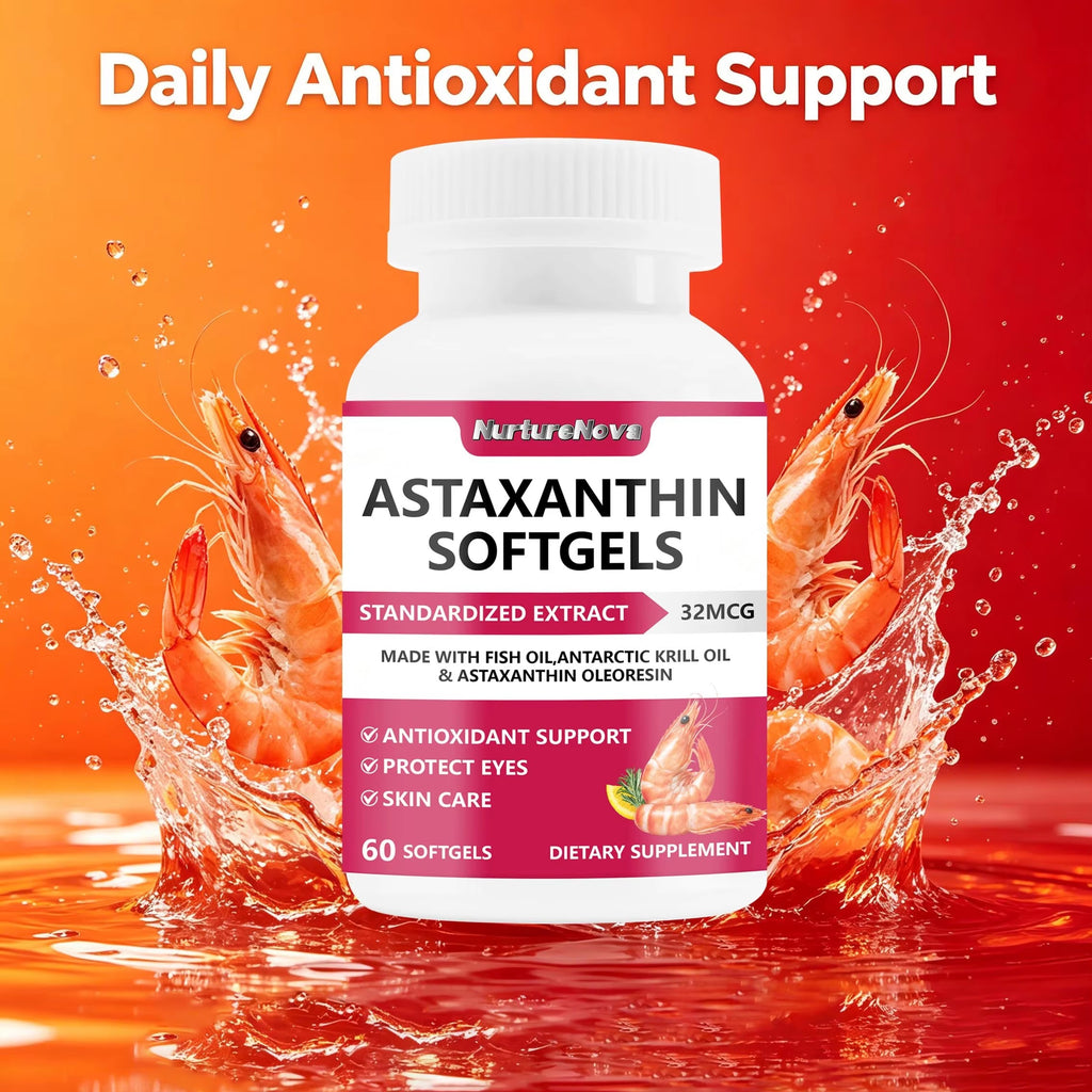 Astaxanthin Softgels - Antioxidant Support | 60 Softgels | Dropship
