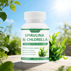 Spirulina & Chlorella Capsules Super Greens | 60ct | Dropship