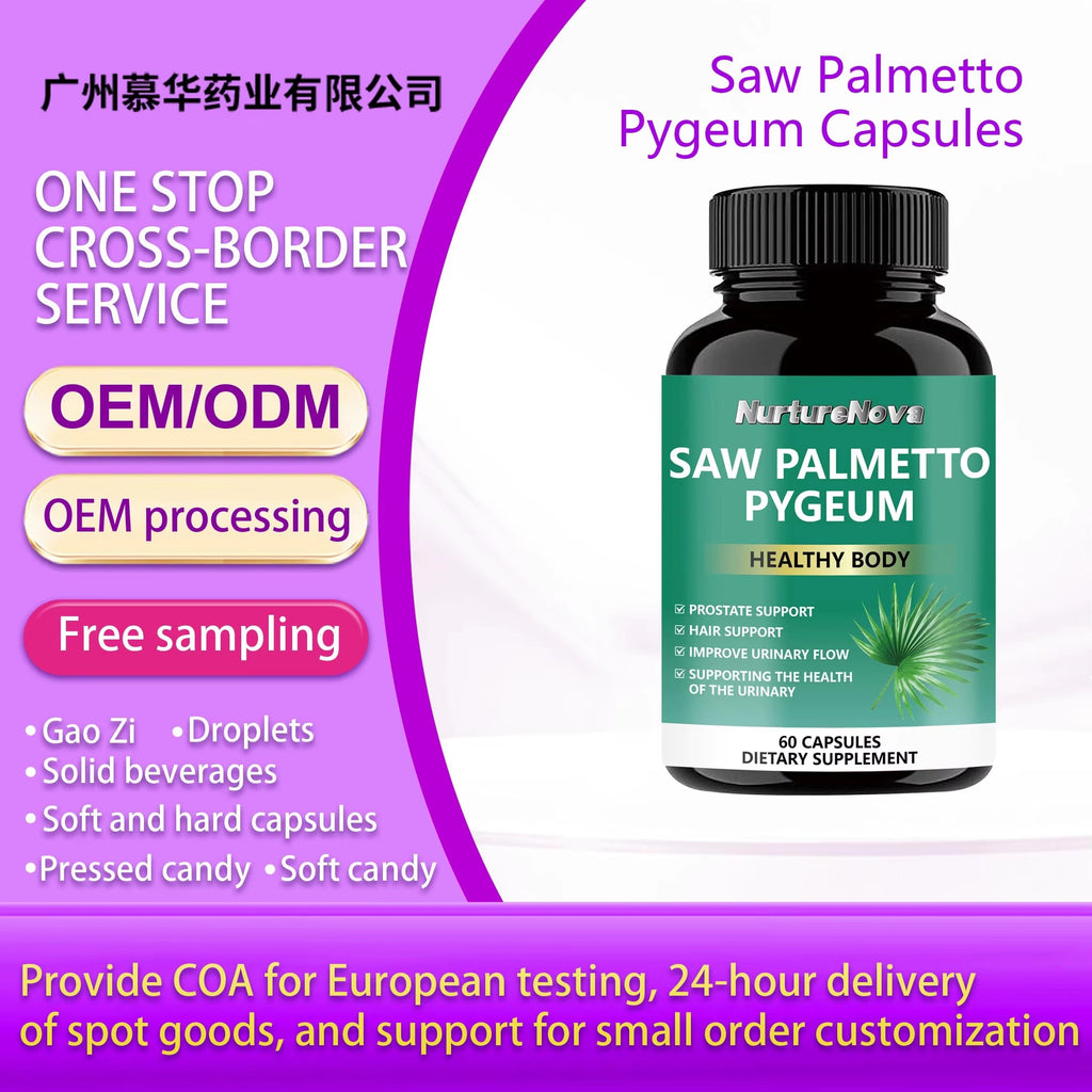 Saw Palmetto Pygeum Capsules - Prostate Support |60 Capsules|Dropship