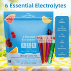 6 Essential Electrolytes Drink Mix - Hydration Support | 20 Stickpacks | Dropship