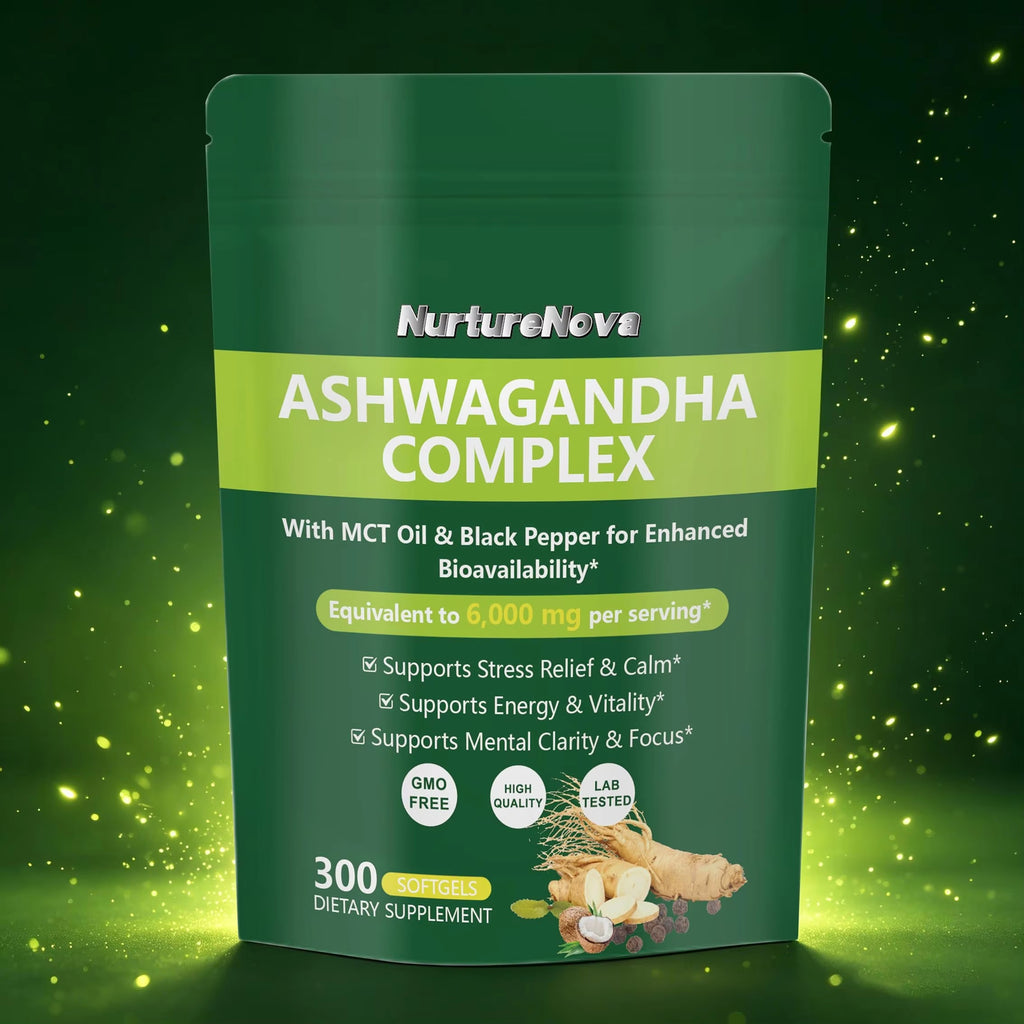 Ashwagandha Complex Softgels - Stress Relief  300 Softgels | Dropship
