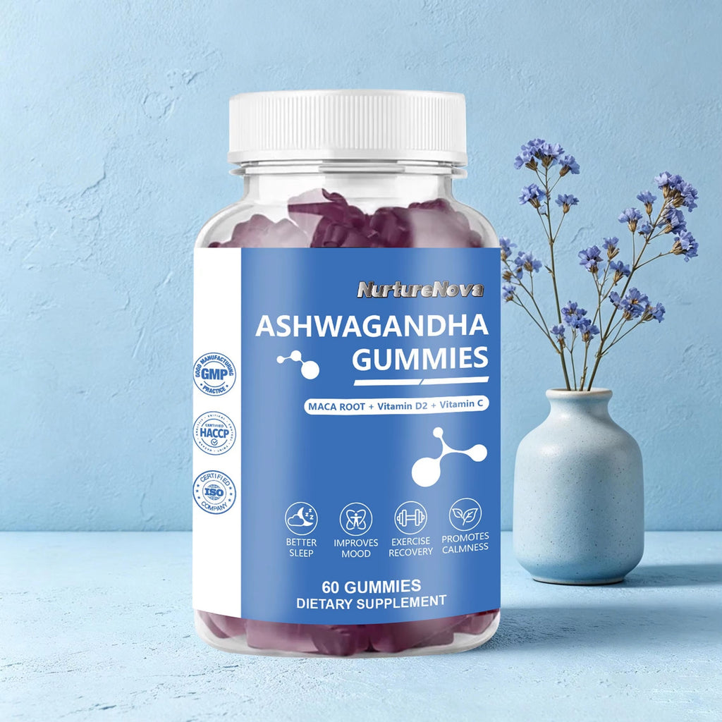 Ashwagandha Gummies - Mood Calm Sleep Support | 60 Gummies | Dropship