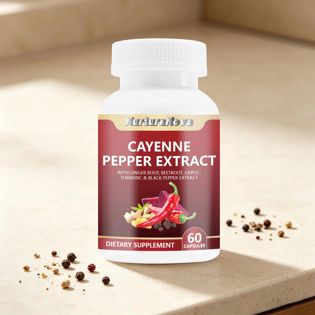 Cayenne Pepper Extract Capsules - Detox Support |60 Capsules| Dropship