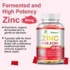 Zinc for Acne Gummies - Skin & Immune Support |60 Count|Dropship