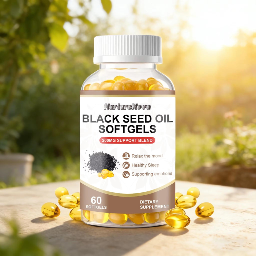 Black Seed Oil Softgels-Support Mood & Healthy Sleep|60ct|Dropship