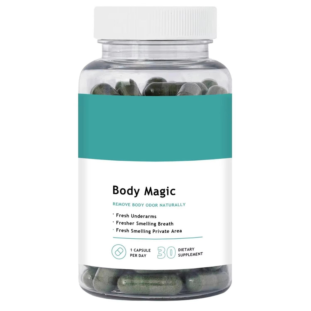 Natural Body Odor Capsules - Fresh Scent & Odor Control | 30ct | Dropship