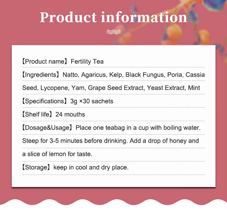 Fertility Tea - Support Reproductive Wellness |30Bags|Dropship