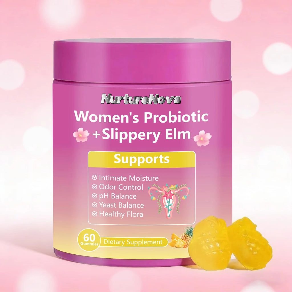 Women's Probiotic Slippery Elm Gummies - Intimate pH Balance | 60 Count | Dropship
