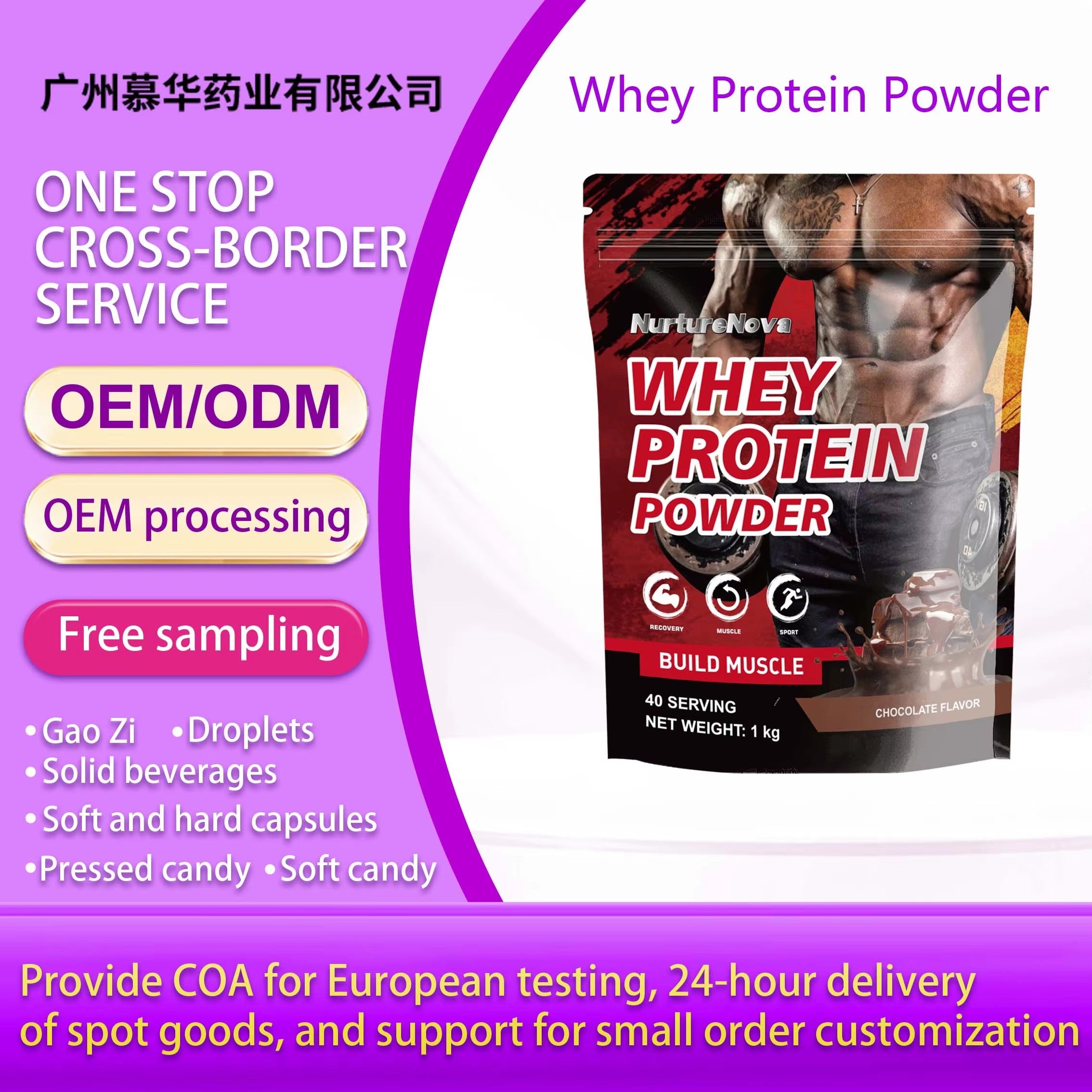 Chocolate Whey Protein Powder - Build Muscle | 1kg |Dropship