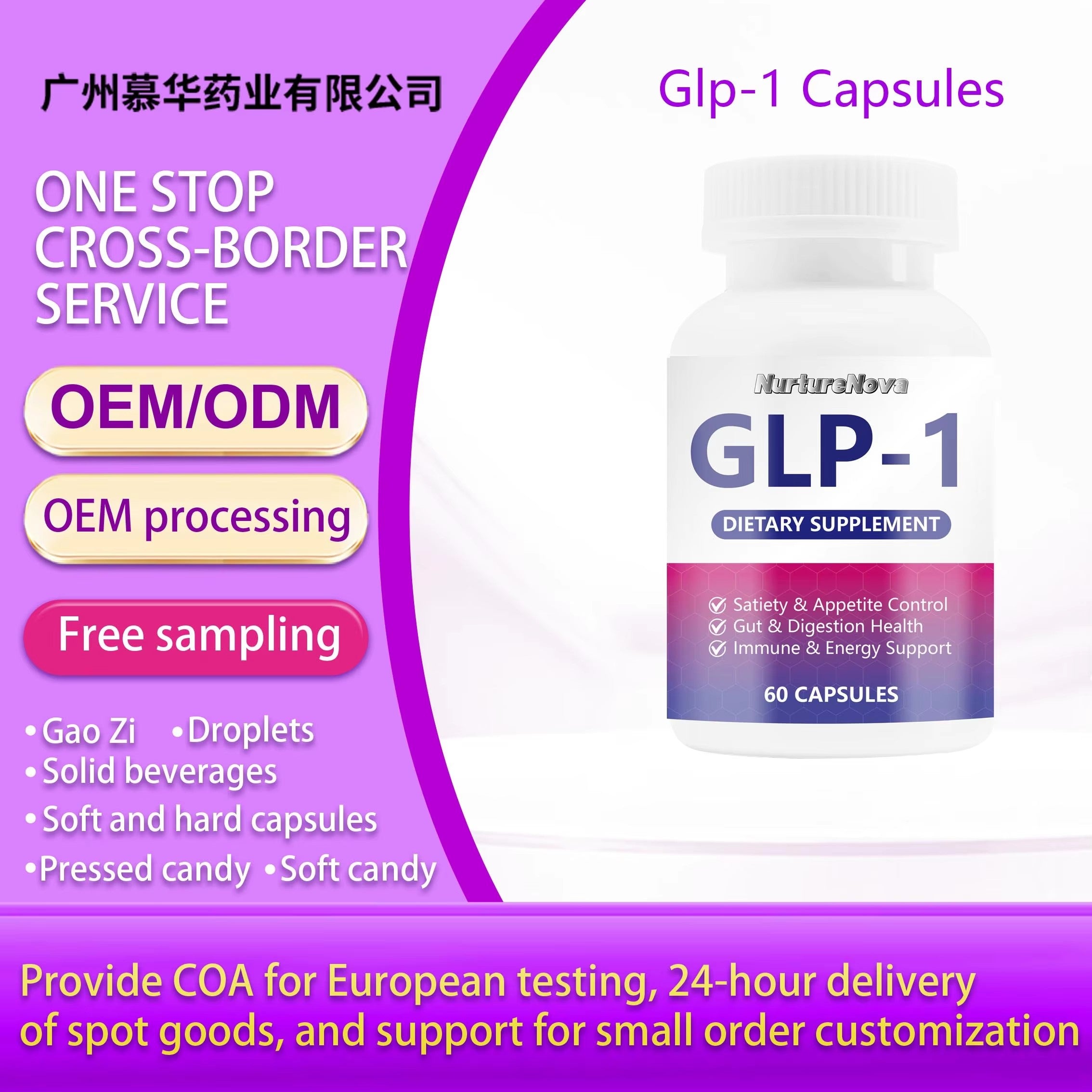 GLP-1 Capsules - Gut Digestion Support | 60 Capsules | Dropship