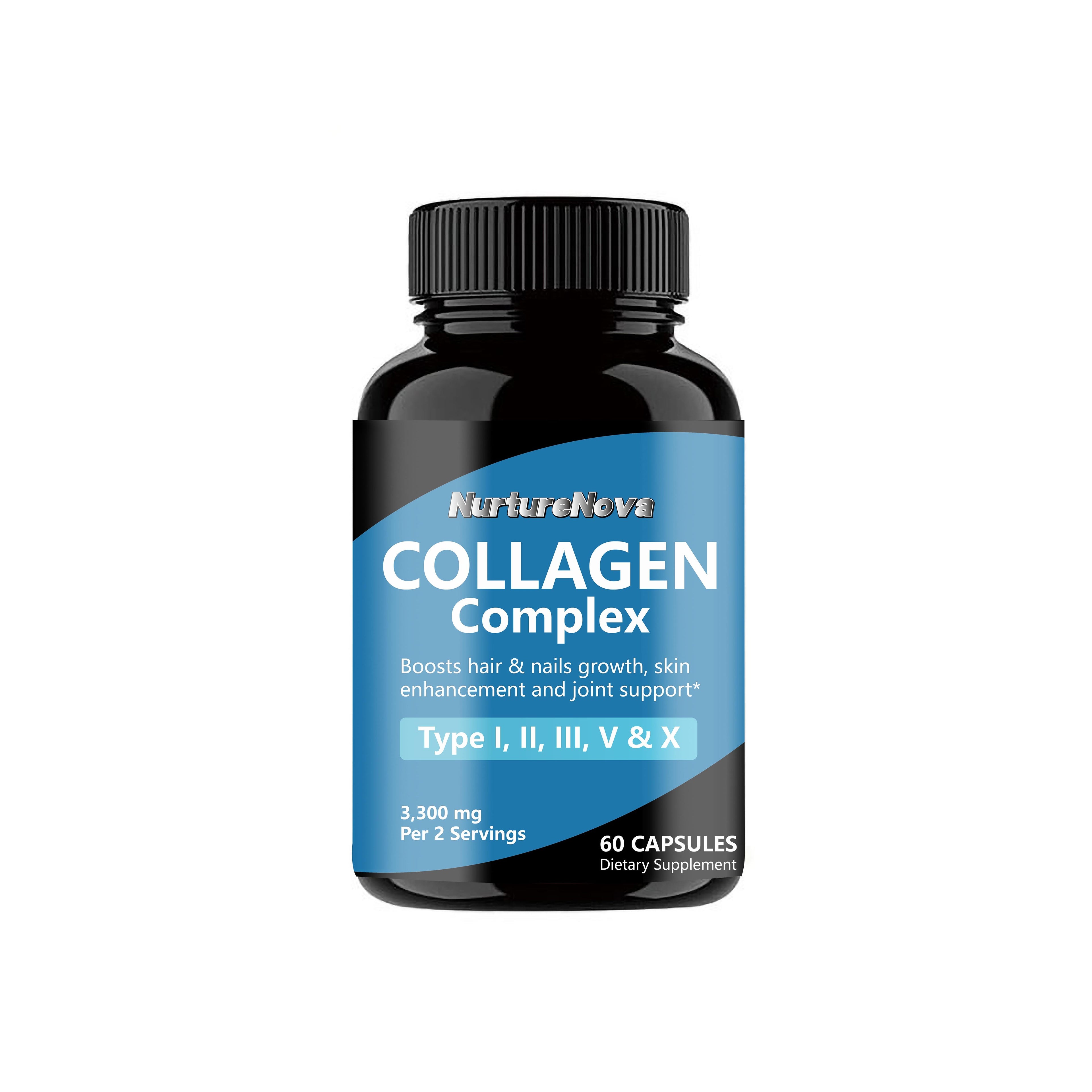 Collagen Complex Capsules - Skin Hair Nail Health|60 Capsules|Dropship