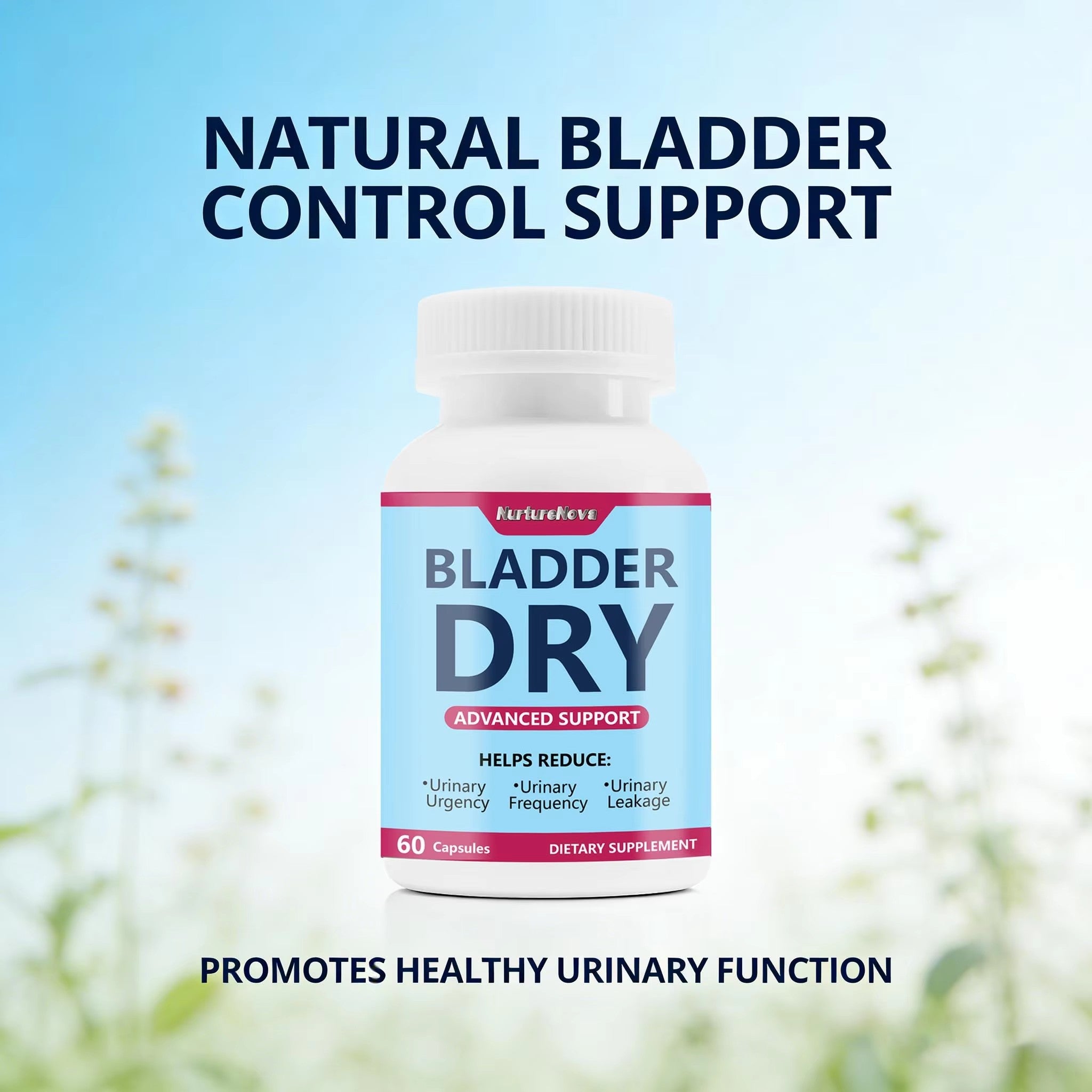 Bladder Dry Capsules-Reduce Urinary Issues|60ct|Dropship