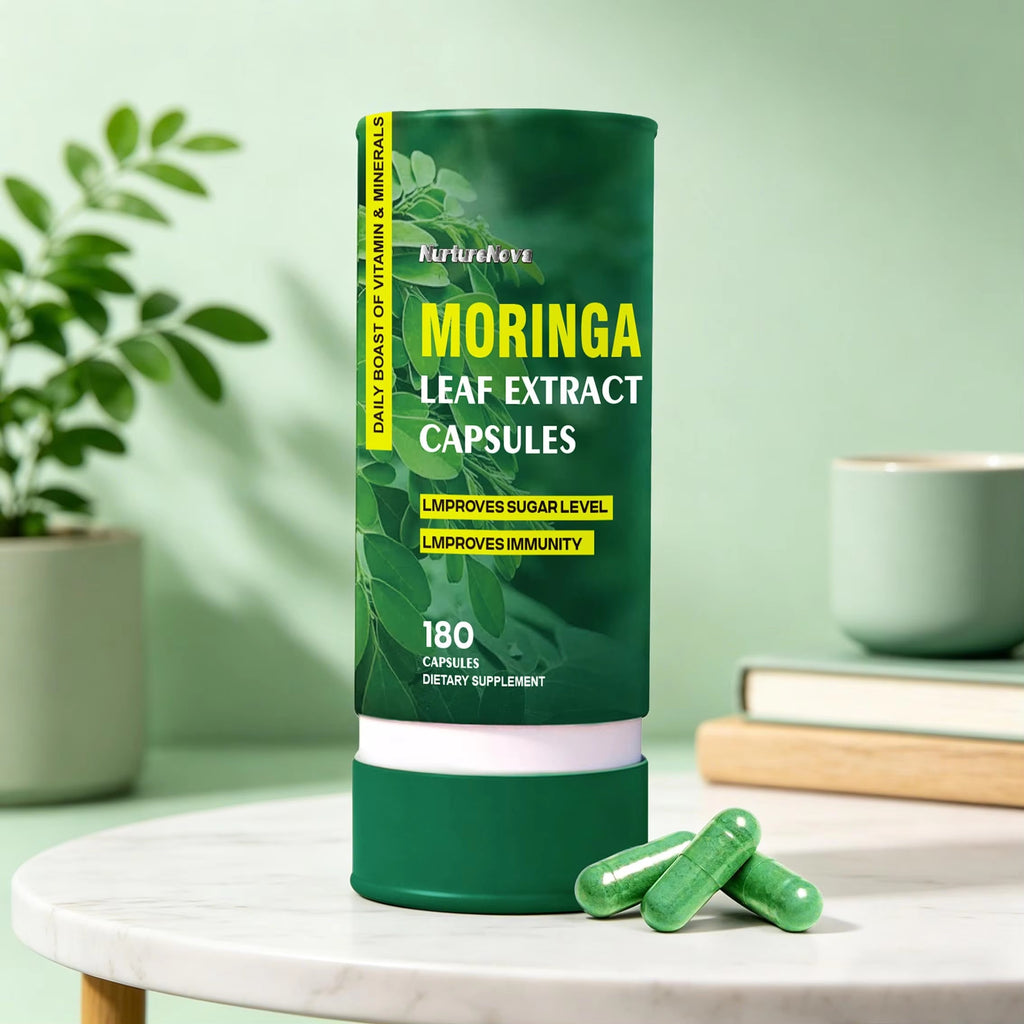 Moringa Leaf Extract Capsules-Blood Sugar Support|180Capsules|Dropship
