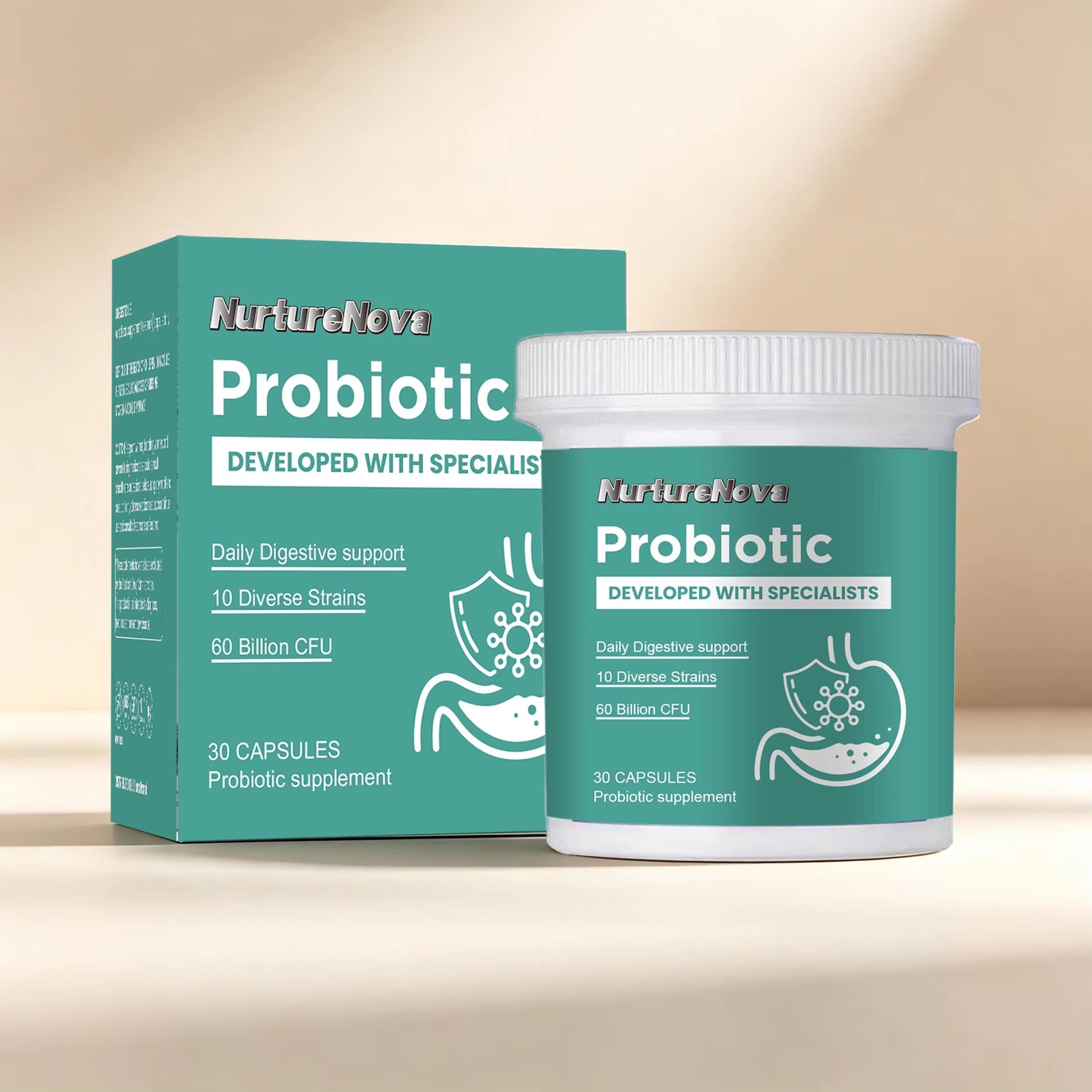 Probiotic Capsules - Digestive Gut Health Support|30 Capsules|Dropship