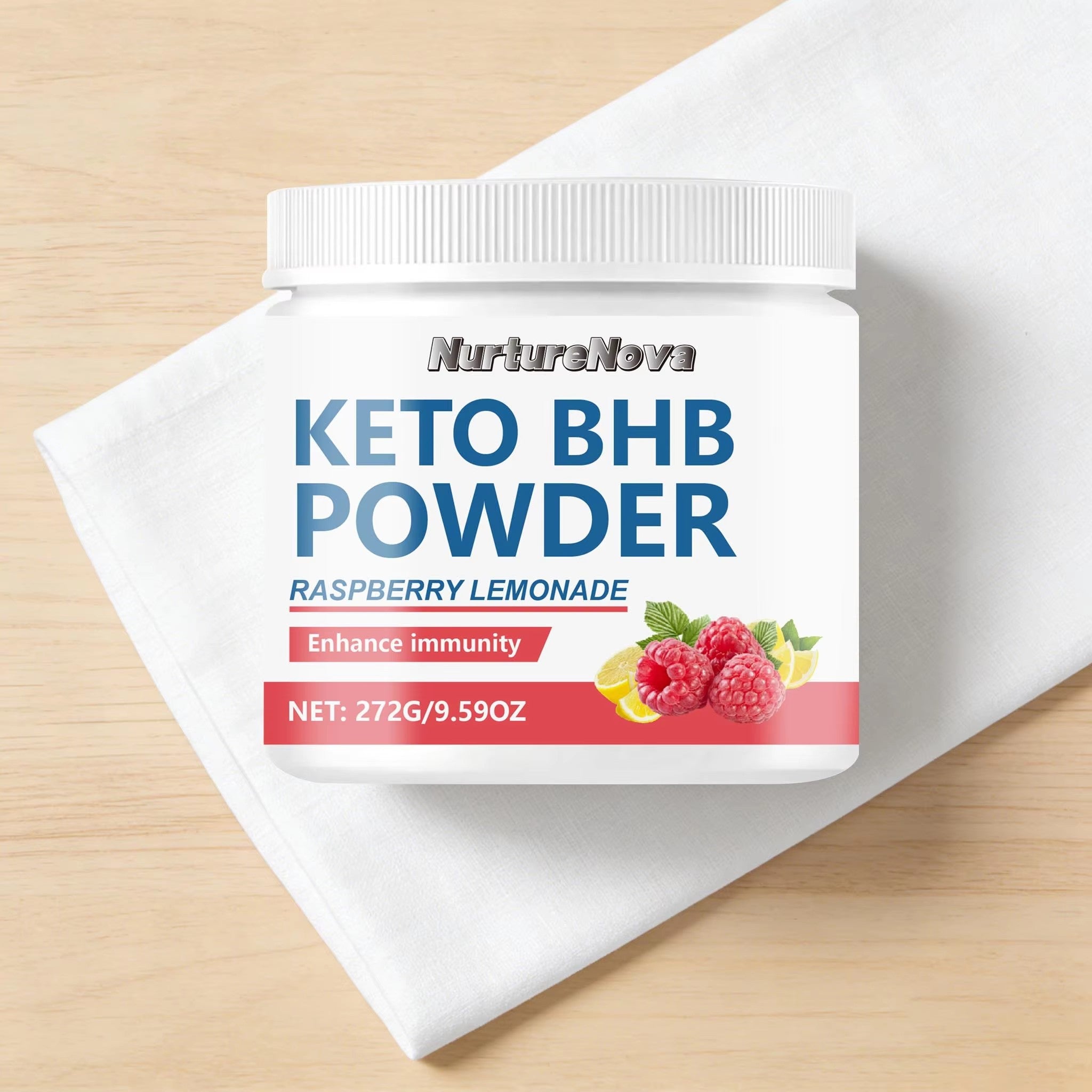 Keto BHB Powder-Raspberry Lemonade for Immunity Support|272g|Dropship