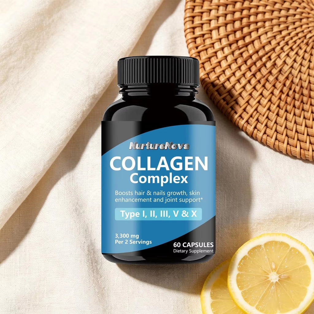 Collagen Complex Capsules - Skin Hair Nail Health|60 Capsules|Dropship