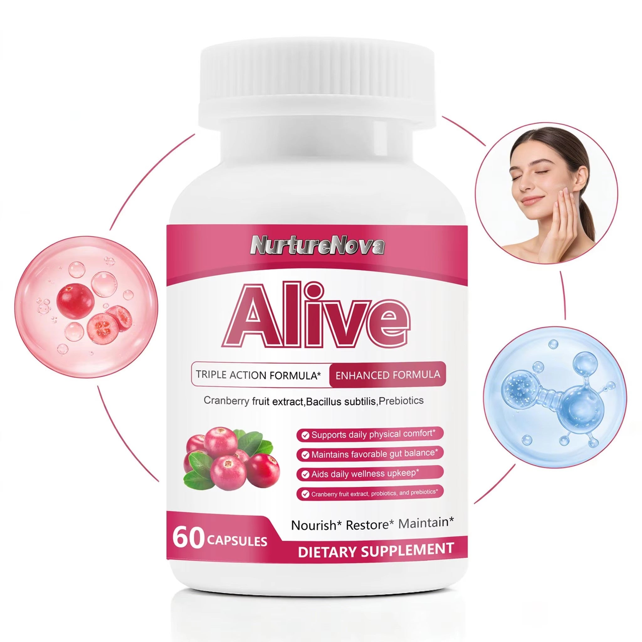 Alive Capsules-Support Gut Balance & Wellness|60ct|Dropship