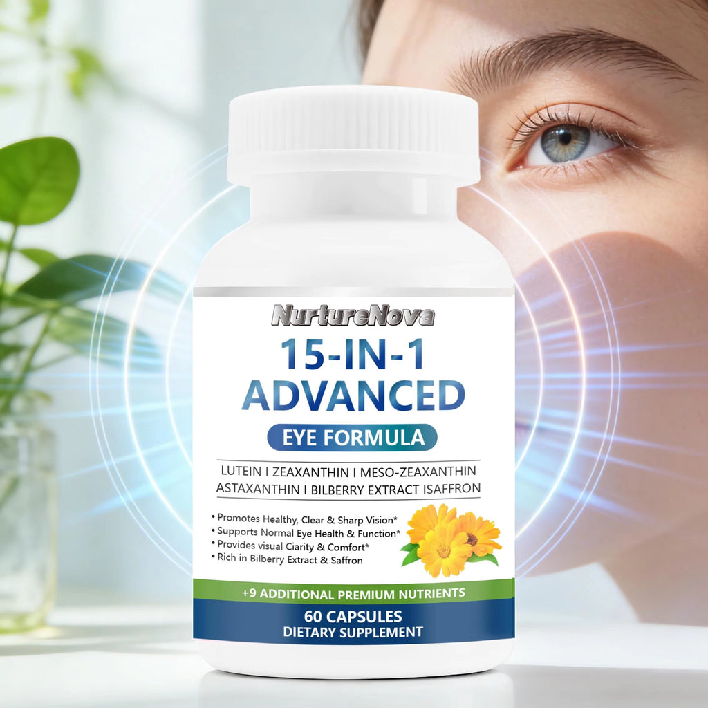 15-in-1 Eye Vitamins Capsule- Visual Clarity & Comfort Support | 60 Capsules | Dropship