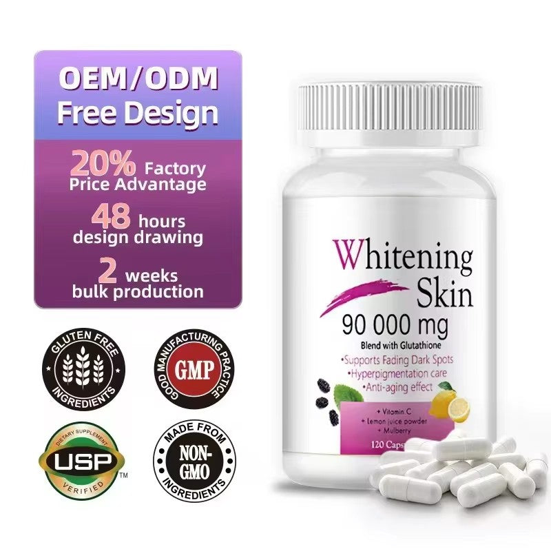 Glutathione Capsules - Anti-Aging Support | 120 Capsules | Dropship