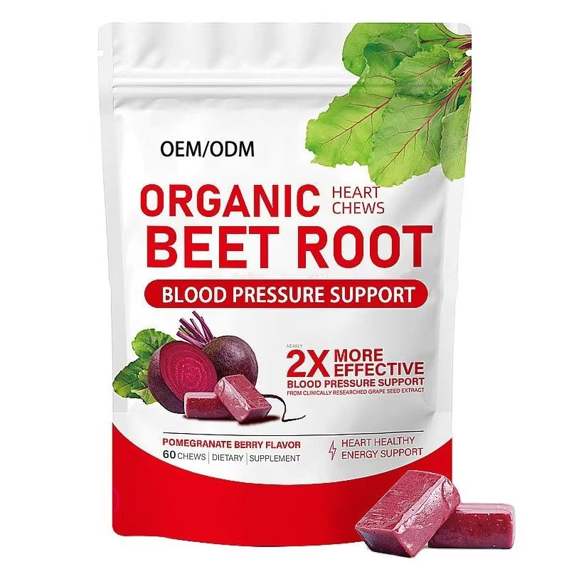 Beet Root Chews + Grape Seed - Heart Health |60ct | Dropship