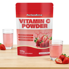 Strawberry Vitamin C Powder - Immune & Antioxidant Support | 500g | Dropship