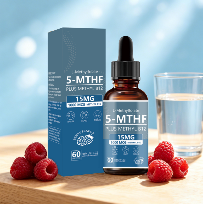 5-MTHF Drops - Brain Heart & Mood Support | 60 Servings | Dropship