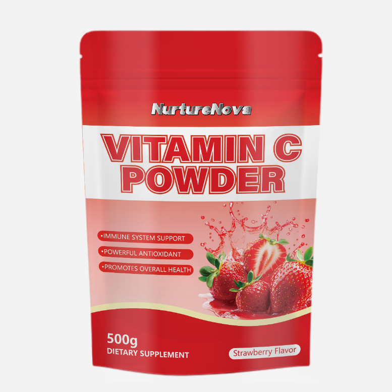Strawberry Vitamin C Powder - Immune & Antioxidant Support | 500g | Dropship