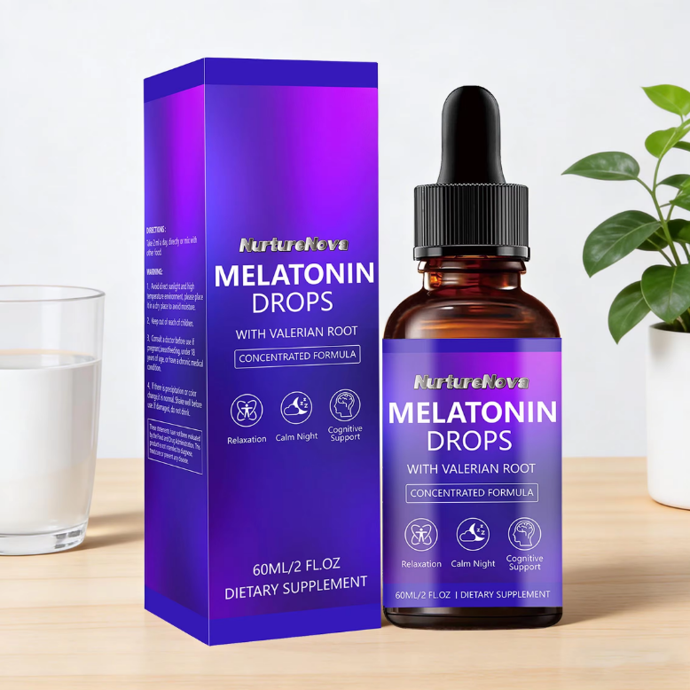 Melatonin Sleep Drops - Relaxation & Cognitive Support | 60ml | Dropship